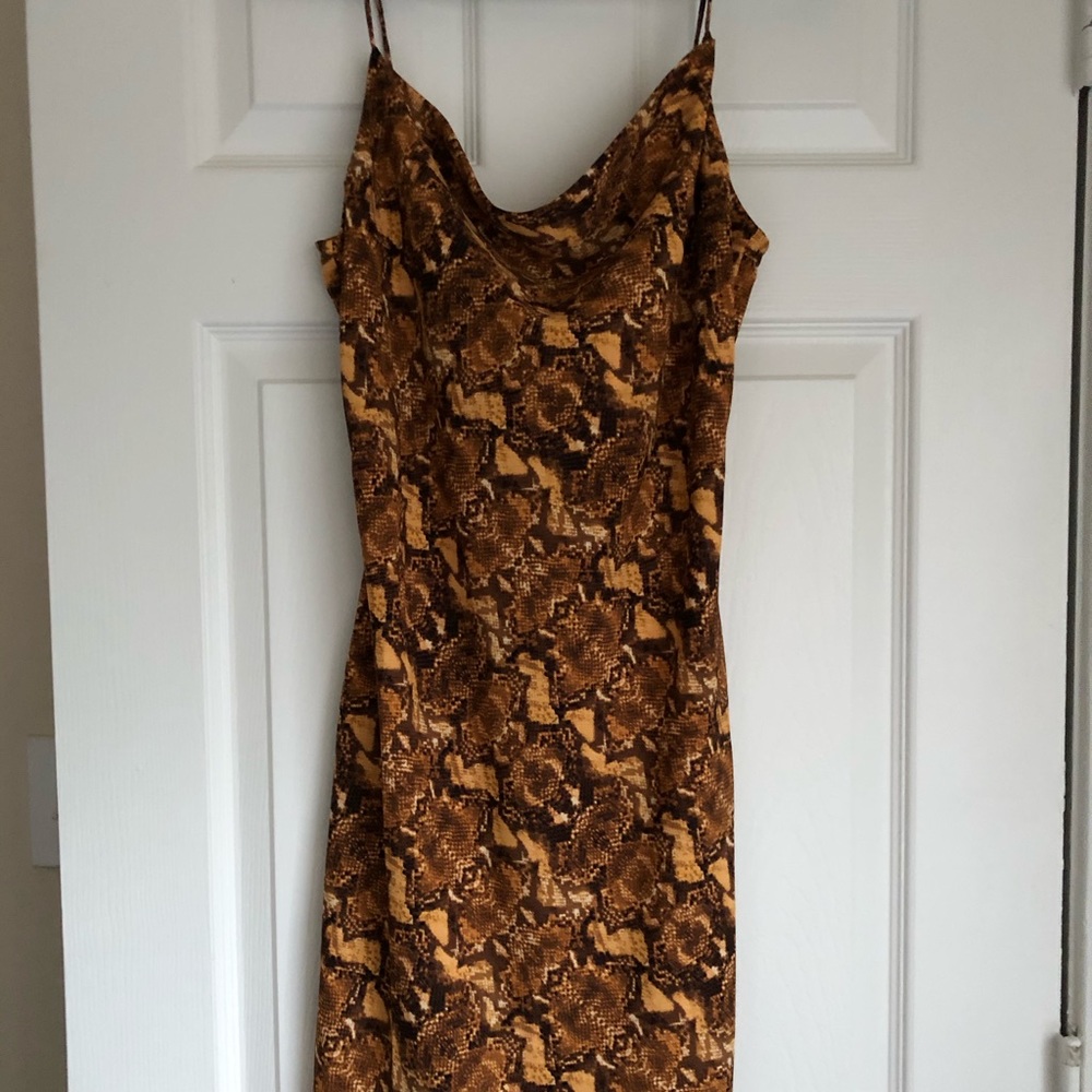 JOA printed mini dress